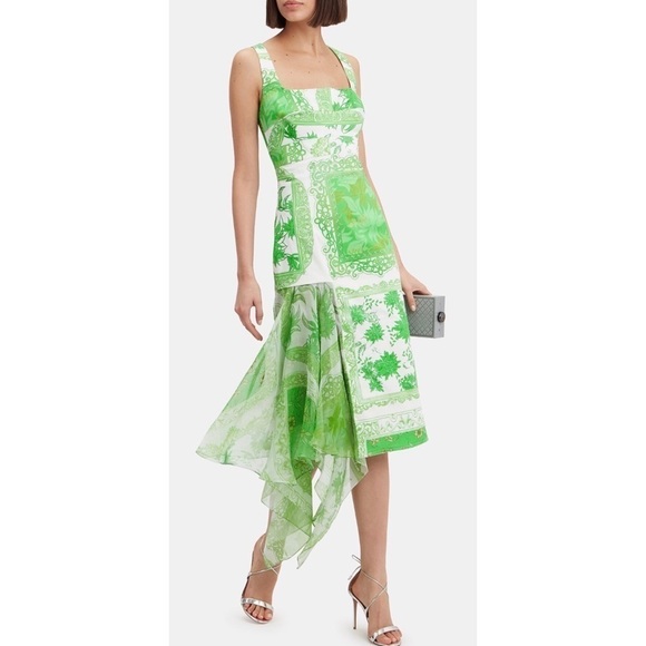 Silvia Tcherassi Dresses & Skirts - Silvia Tcherassi Agnetha Dress in Green Bandana Midi Cocktail Party Summer